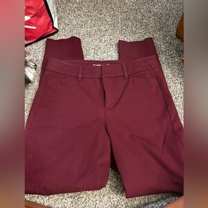 Old Navy Women's Burgundy Pixie Pants